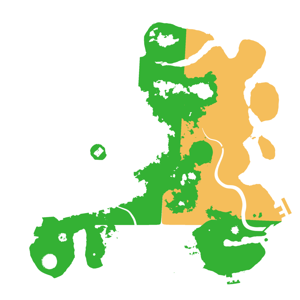Biome Rust Map: Procedural Map, Size: 3500, Seed: 3579885