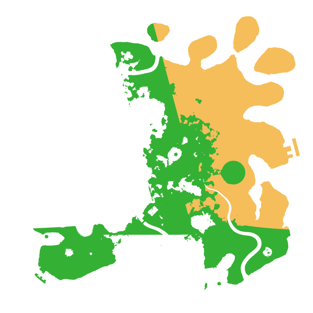 Biome Rust Map: Procedural Map, Size: 3500, Seed: 4723
