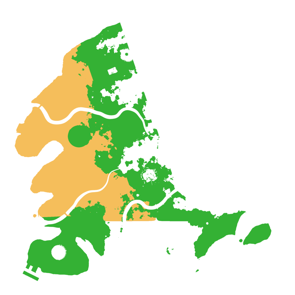 Biome Rust Map: Procedural Map, Size: 3550, Seed: 158326