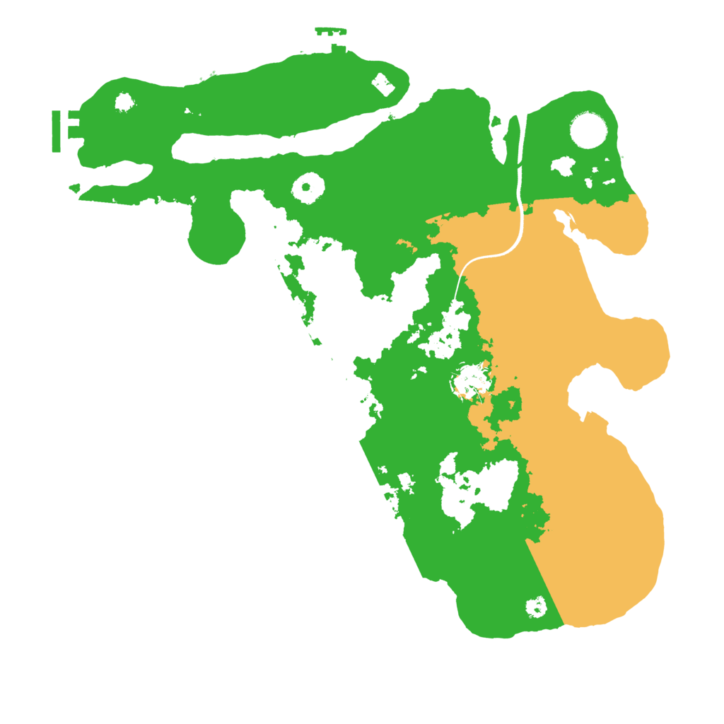 Biome Rust Map: Procedural Map, Size: 3500, Seed: 6170437