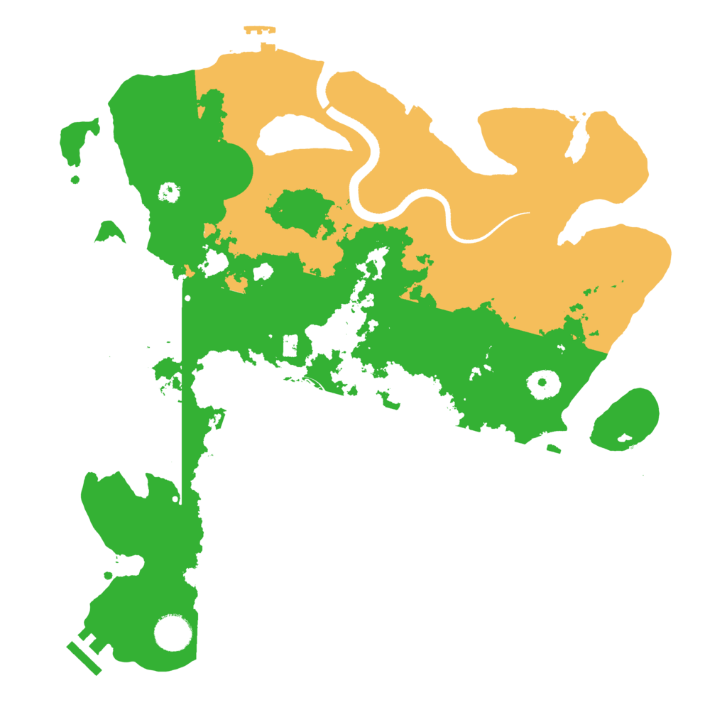 Biome Rust Map: Procedural Map, Size: 3500, Seed: 605170