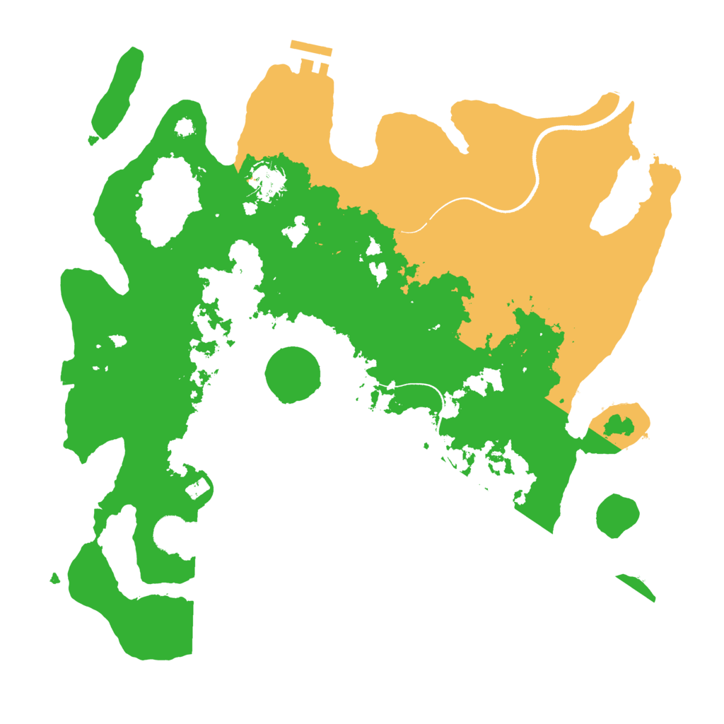 Biome Rust Map: Procedural Map, Size: 3500, Seed: 3740899