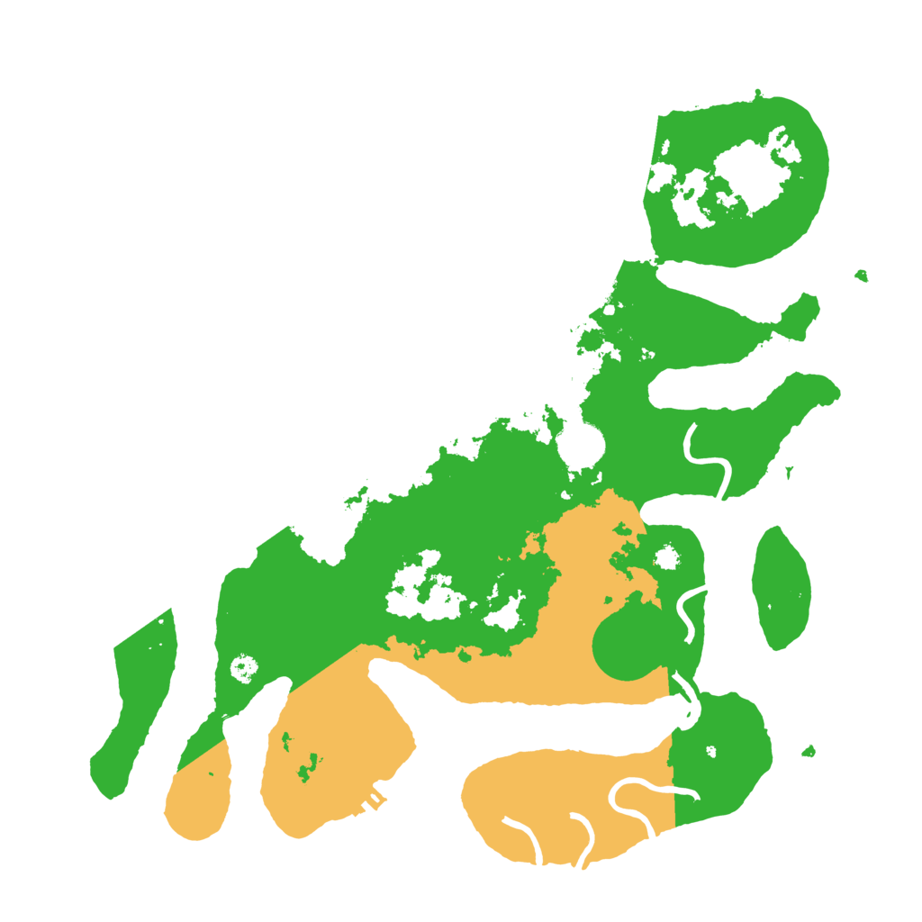 Biome Rust Map: Procedural Map, Size: 3500, Seed: 2141417