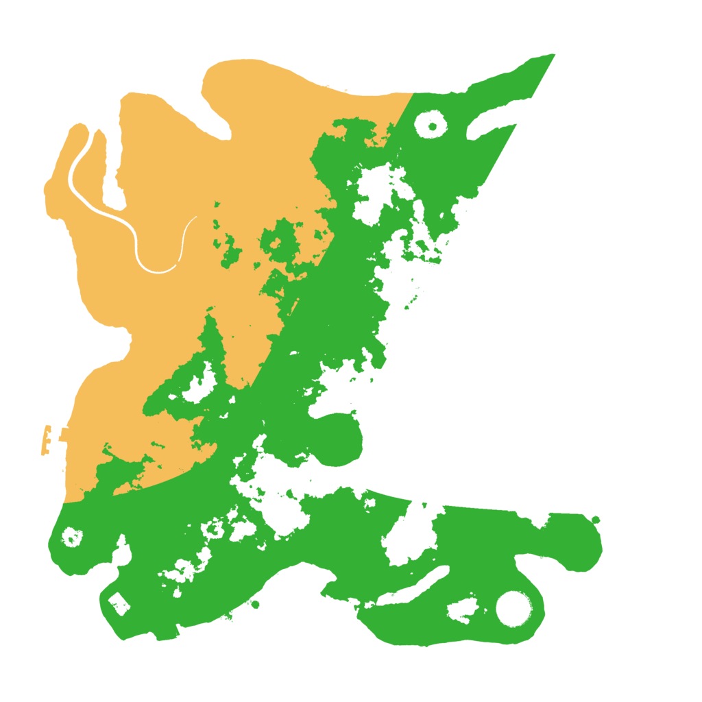 Biome Rust Map: Procedural Map, Size: 3500, Seed: 420886