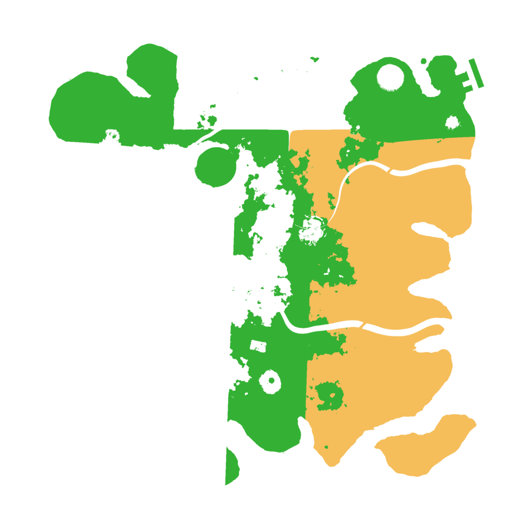 Biome Rust Map: Procedural Map, Size: 3500, Seed: 2245067