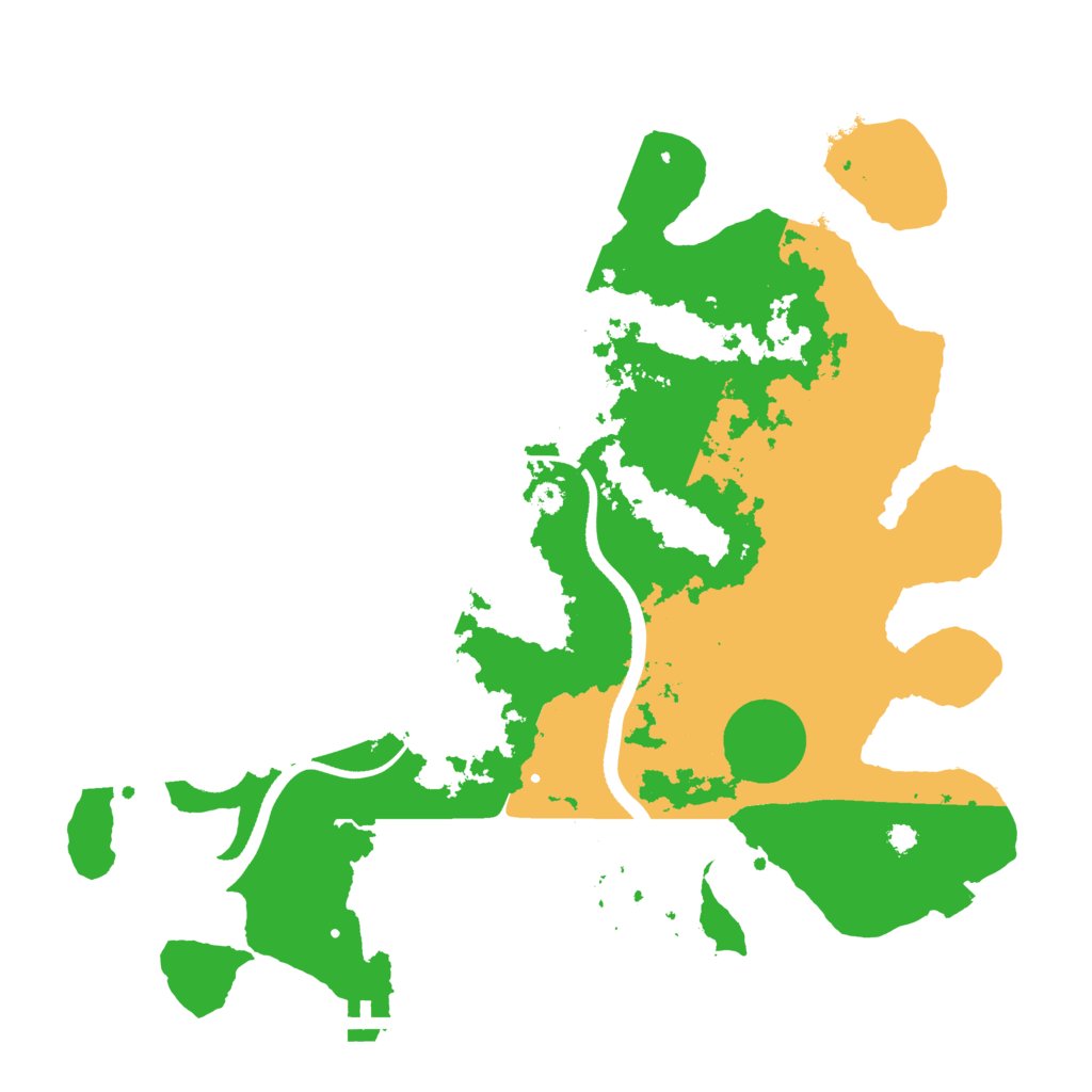 Biome Rust Map: Procedural Map, Size: 3500, Seed: 3102817