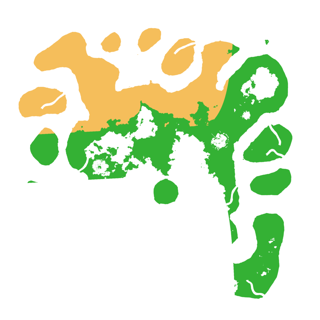 Biome Rust Map: Procedural Map, Size: 3500, Seed: 3966390