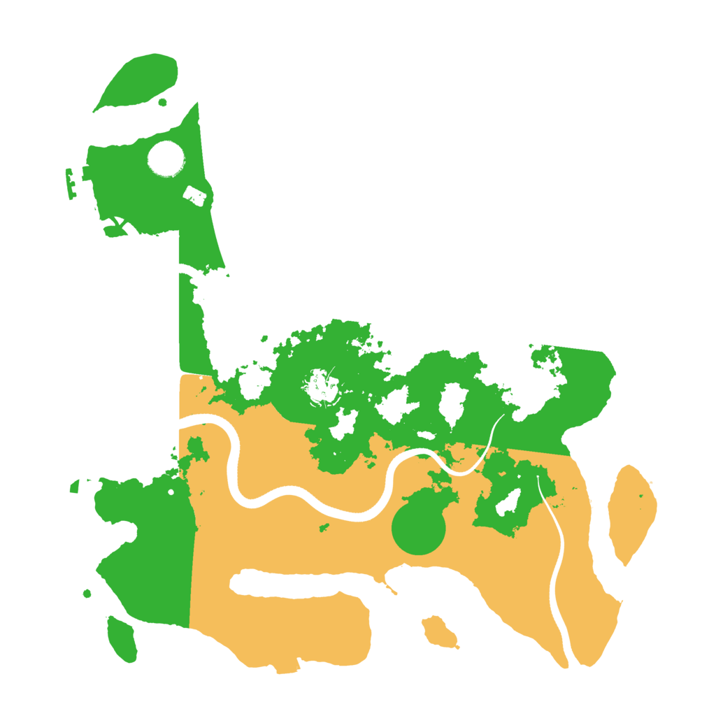 Biome Rust Map: Procedural Map, Size: 3500, Seed: 2758677
