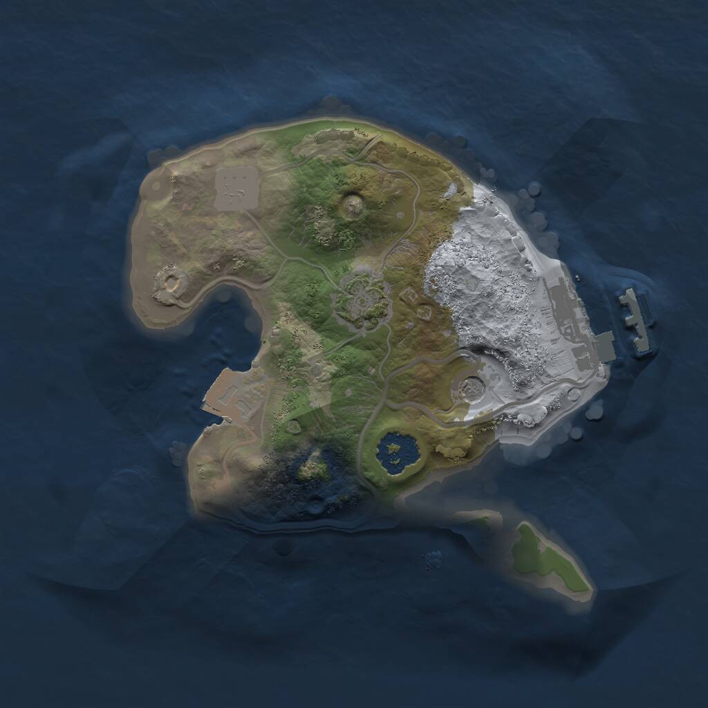 Rust Map: Procedural Map, Size: 1700, Seed: 17834, 4 Monuments