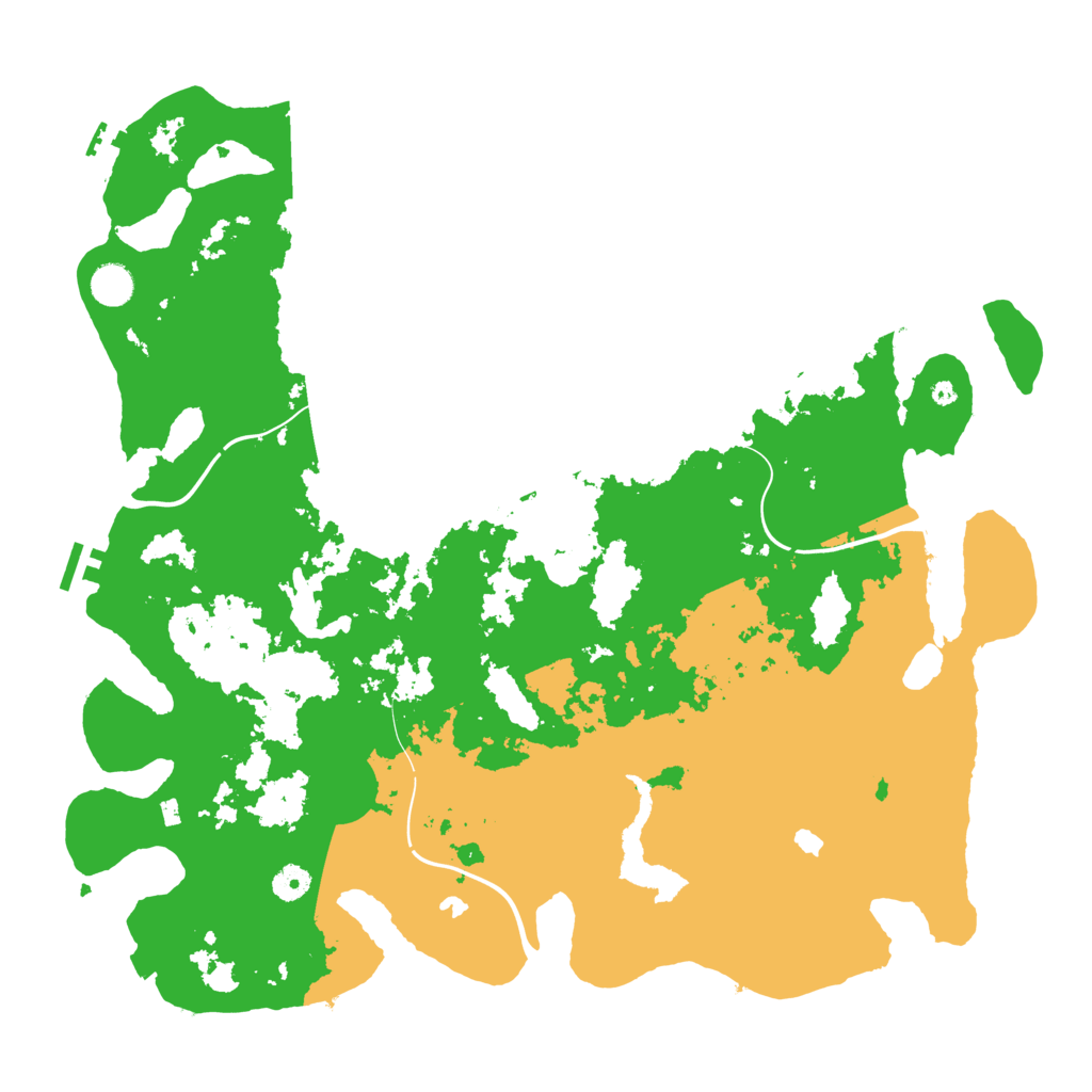 Biome Rust Map: Procedural Map, Size: 4500, Seed: 2149091