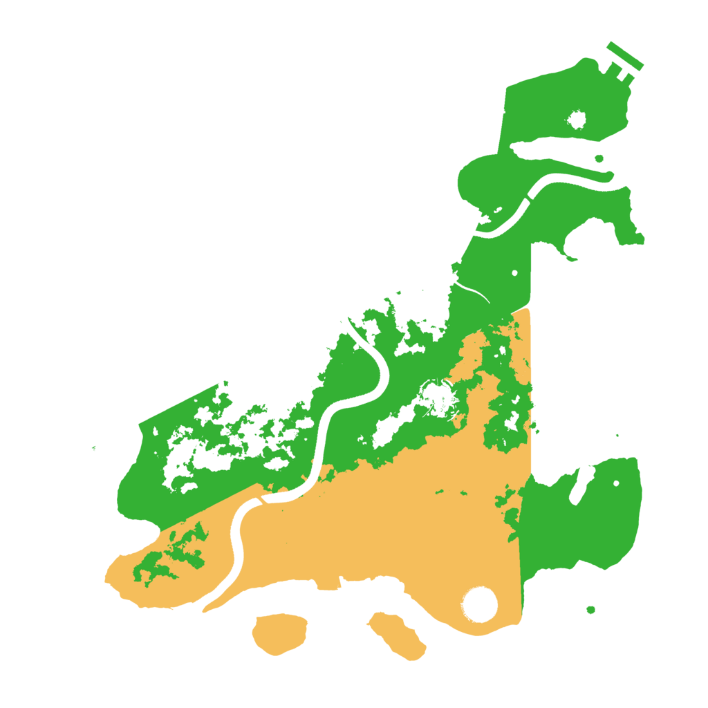 Biome Rust Map: Procedural Map, Size: 3500, Seed: 3022318