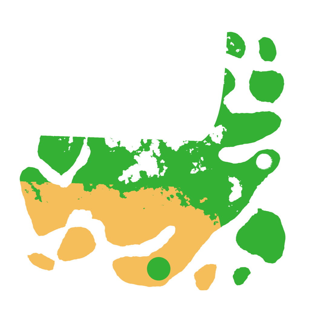 Biome Rust Map: Barren, Size: 3500, Seed: 4460534