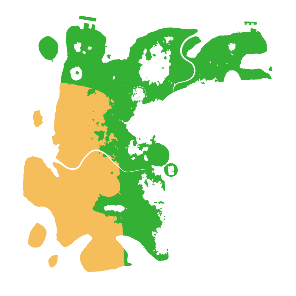 Biome Rust Map: Procedural Map, Size: 3500, Seed: 1053890