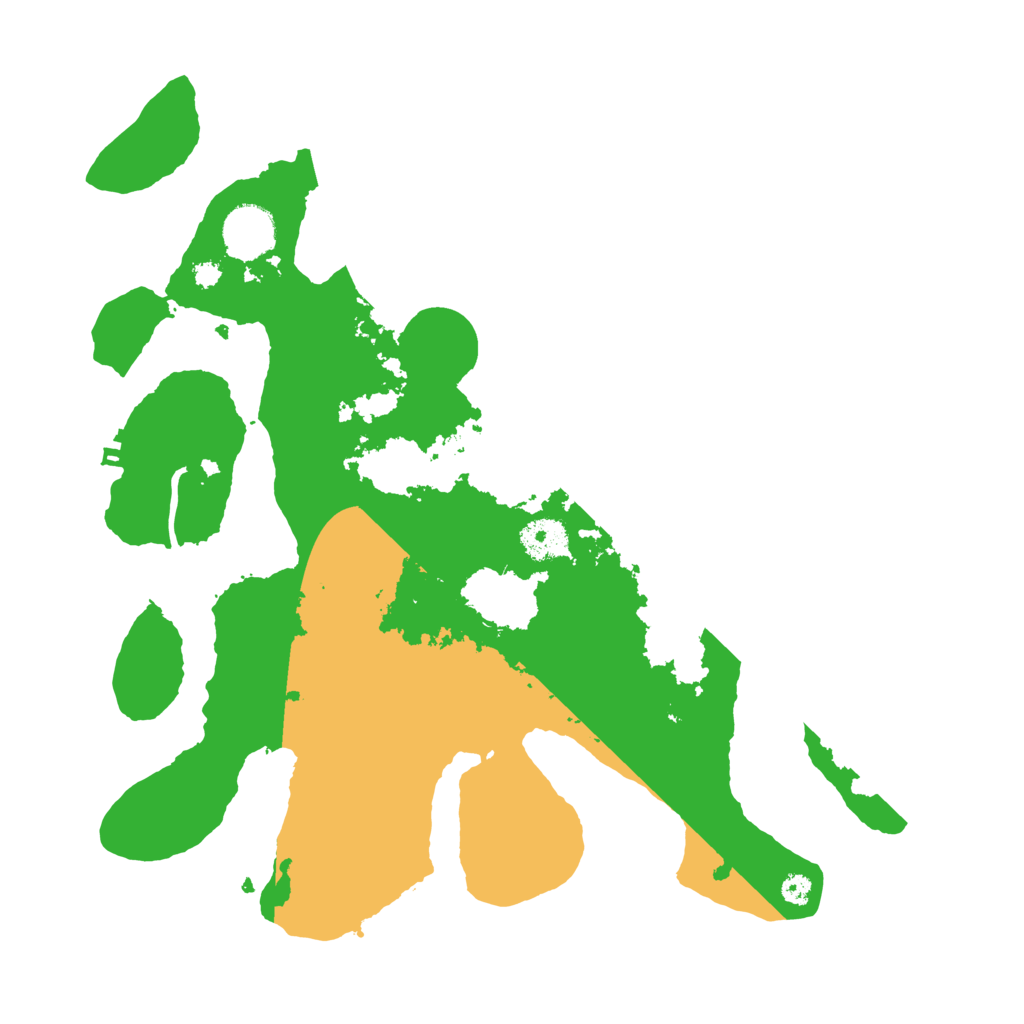 Biome Rust Map: Procedural Map, Size: 3500, Seed: 5249