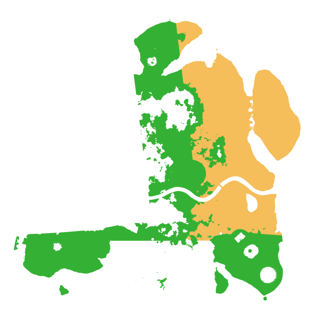 Biome Rust Map: Procedural Map, Size: 3500, Seed: 5725982