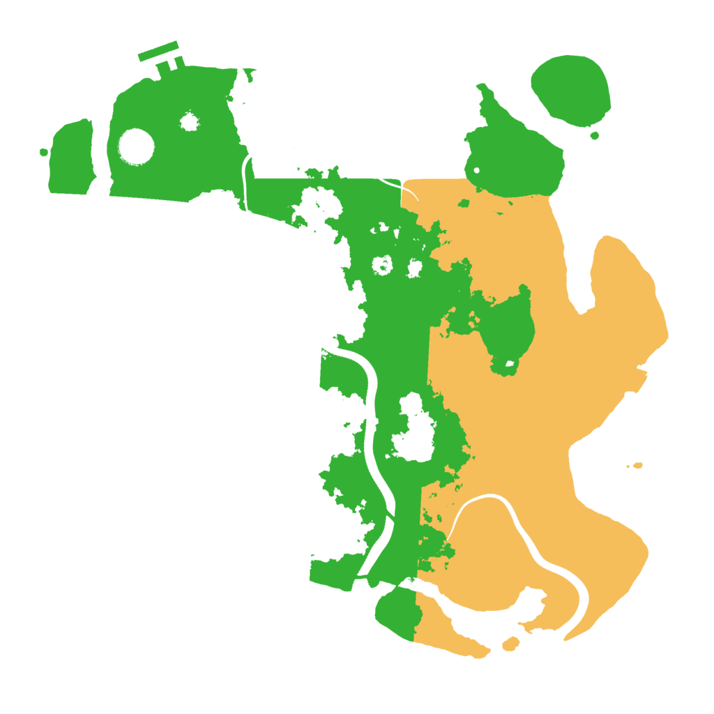 Biome Rust Map: Procedural Map, Size: 3500, Seed: 6175659