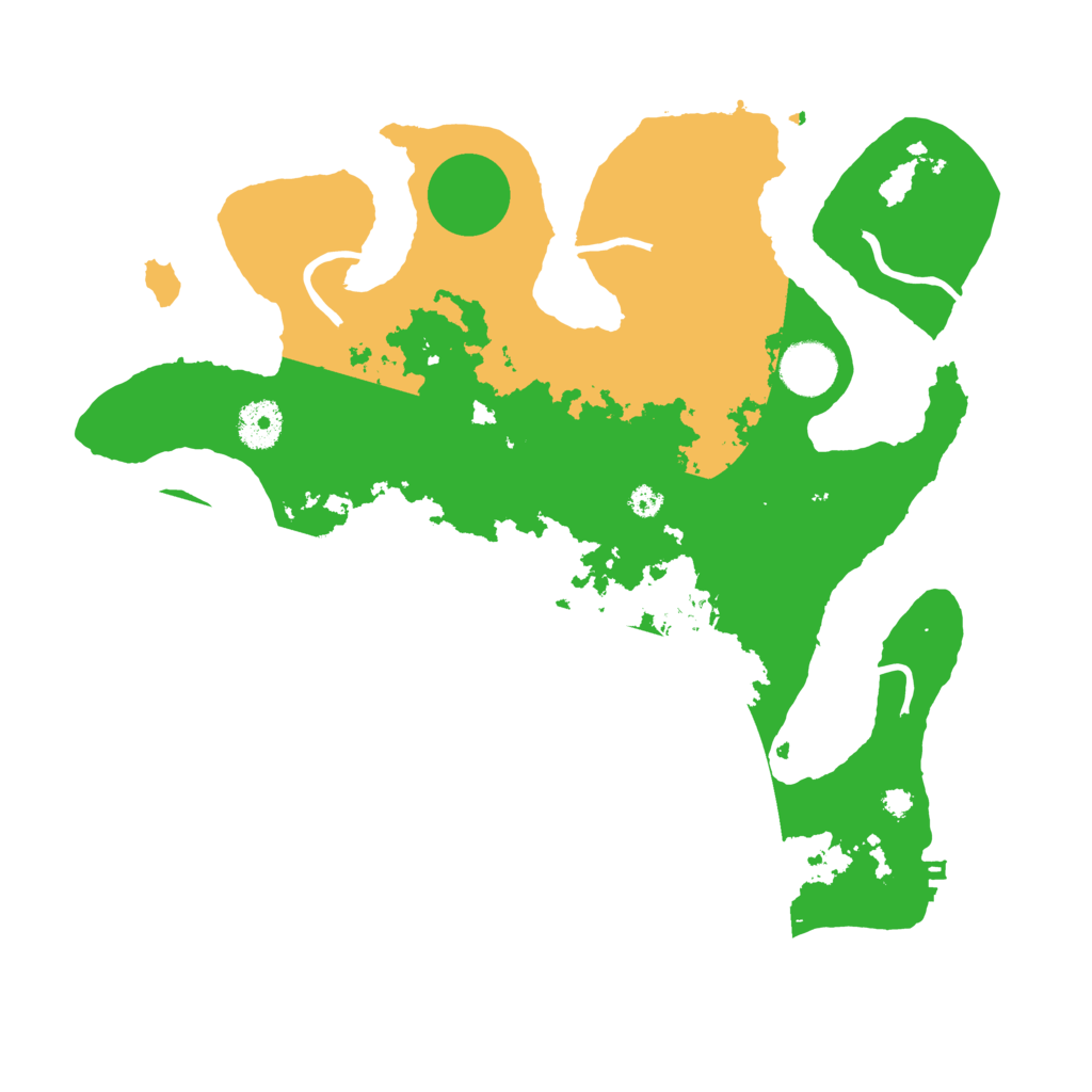 Biome Rust Map: Procedural Map, Size: 3500, Seed: 2843227