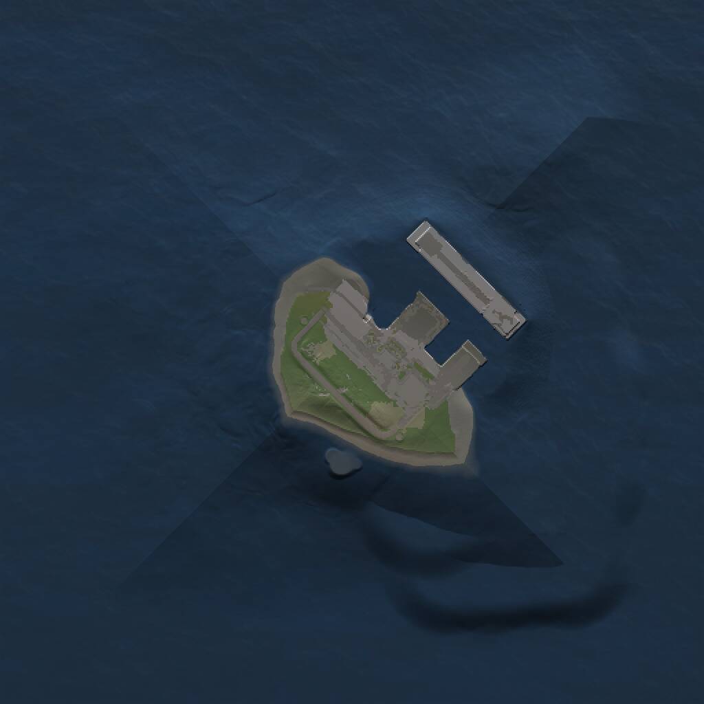 Rust Map: Procedural Map, Size: 1000, Seed: 48434, 2 Monuments