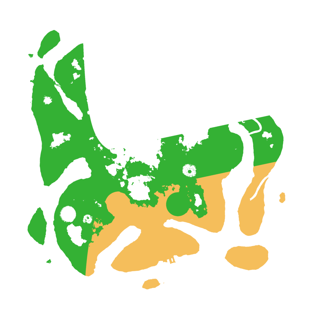 Biome Rust Map: Procedural Map, Size: 3500, Seed: 345317