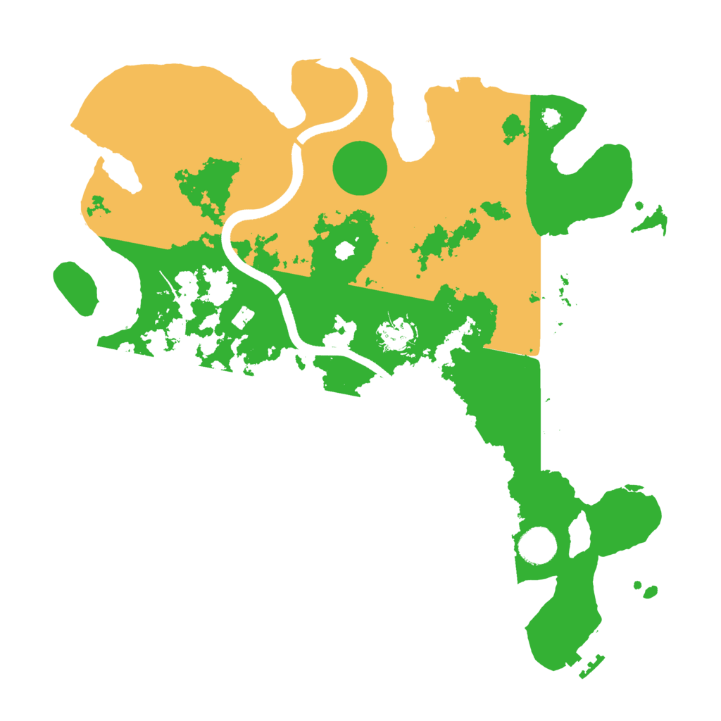 Biome Rust Map: Procedural Map, Size: 3500, Seed: 1501465