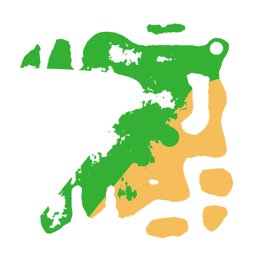 Biome Rust Map: Barren, Size: 3500, Seed: 5351033