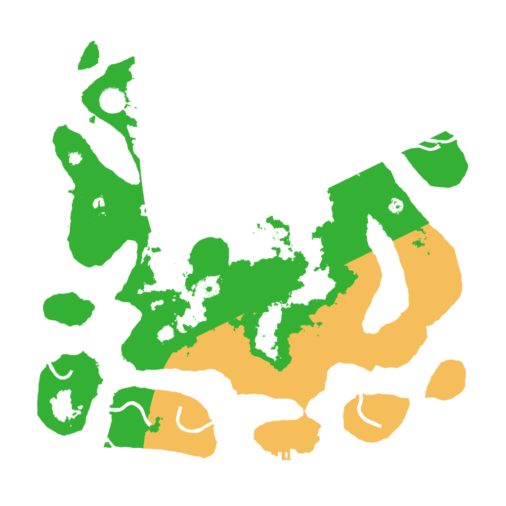 Biome Rust Map: Procedural Map, Size: 3500, Seed: 6075937