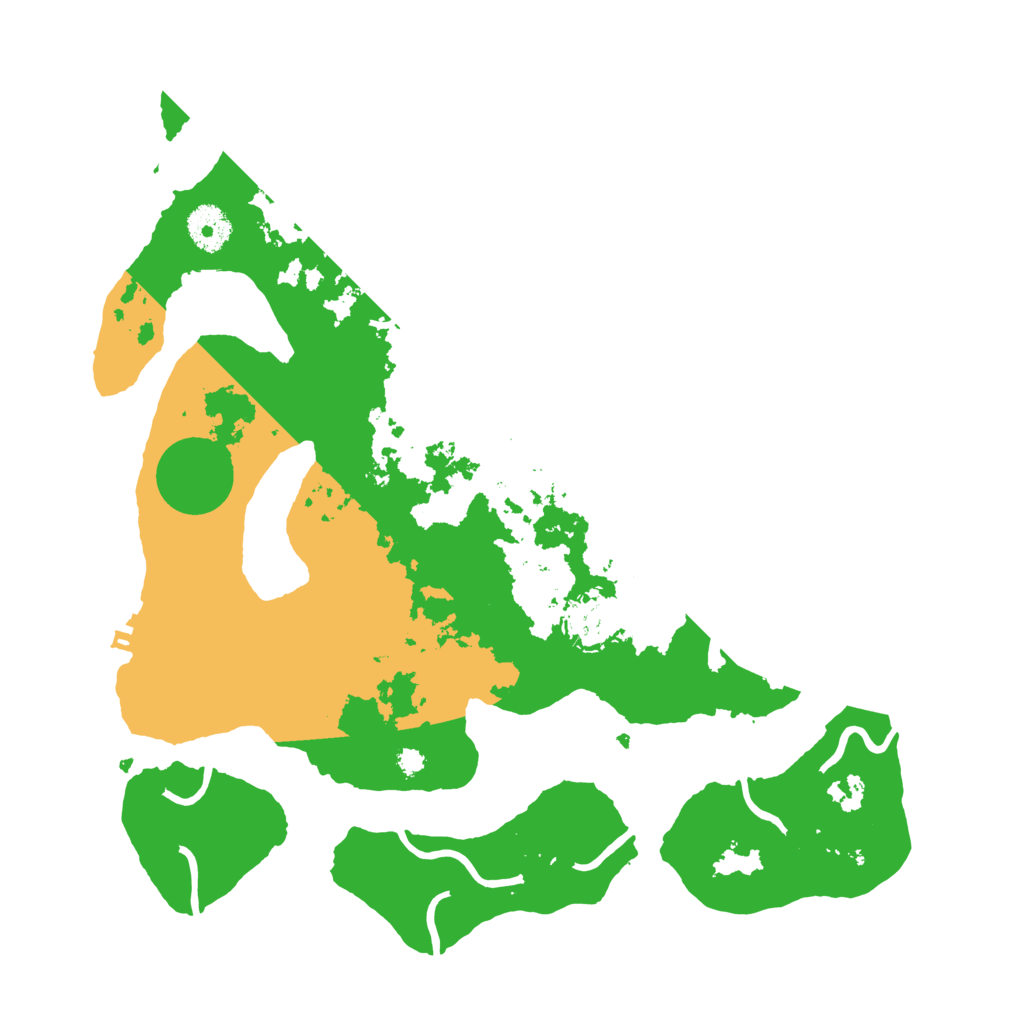 Biome Rust Map: Procedural Map, Size: 3500, Seed: 350227