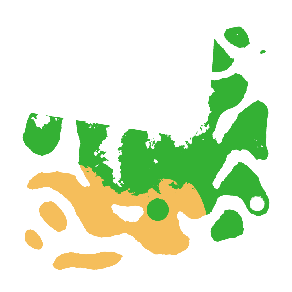 Biome Rust Map: Barren, Size: 3500, Seed: 3159853