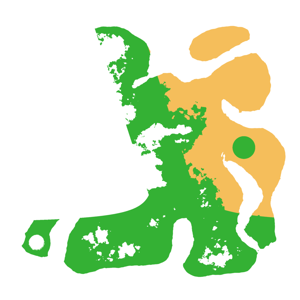 Biome Rust Map: Barren, Size: 3500, Seed: 5914998