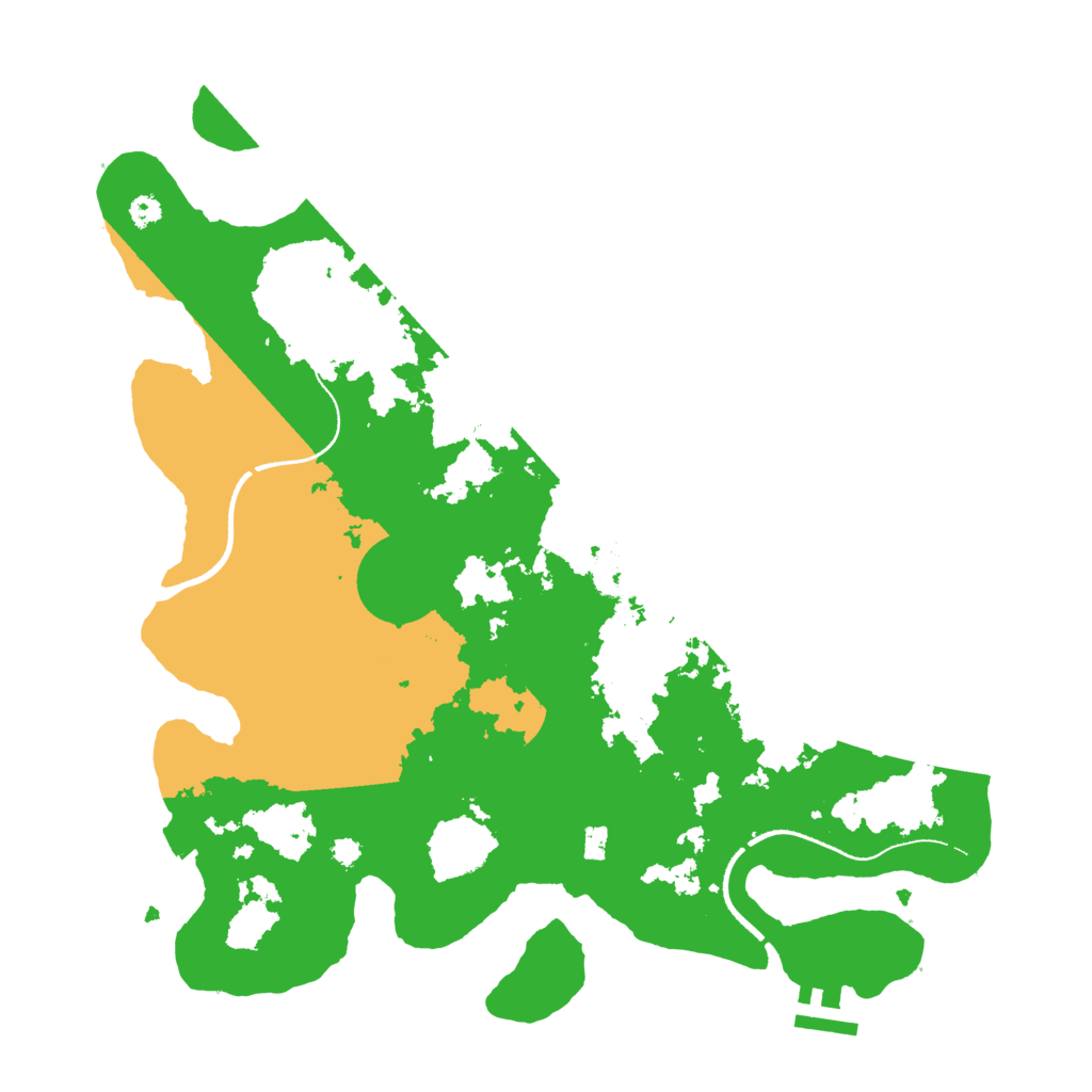 Biome Rust Map: Procedural Map, Size: 3500, Seed: 476739