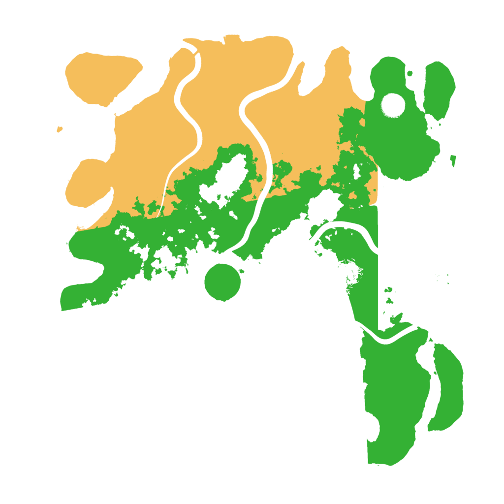 Biome Rust Map: Procedural Map, Size: 3700, Seed: 392317975