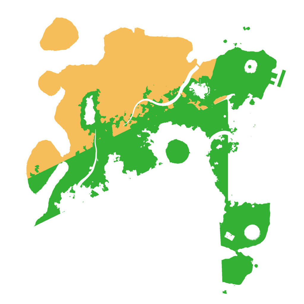 Biome Rust Map: Procedural Map, Size: 3500, Seed: 784317