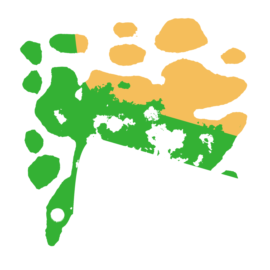 Biome Rust Map: Barren, Size: 3500, Seed: 1656517