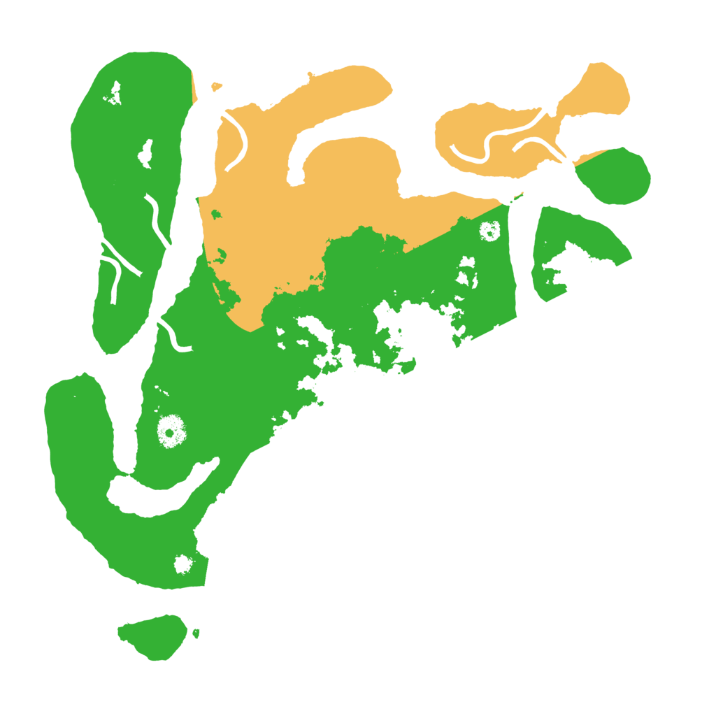 Biome Rust Map: Procedural Map, Size: 3500, Seed: 729958