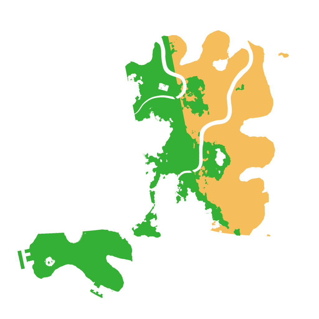 Biome Rust Map: Procedural Map, Size: 3500, Seed: 4970640