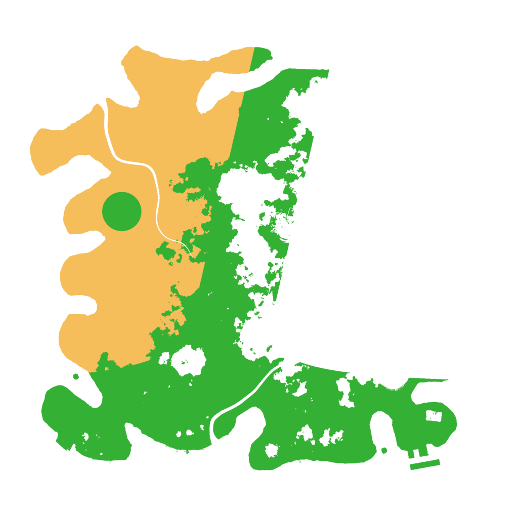 Biome Rust Map: Procedural Map, Size: 3500, Seed: 3726208