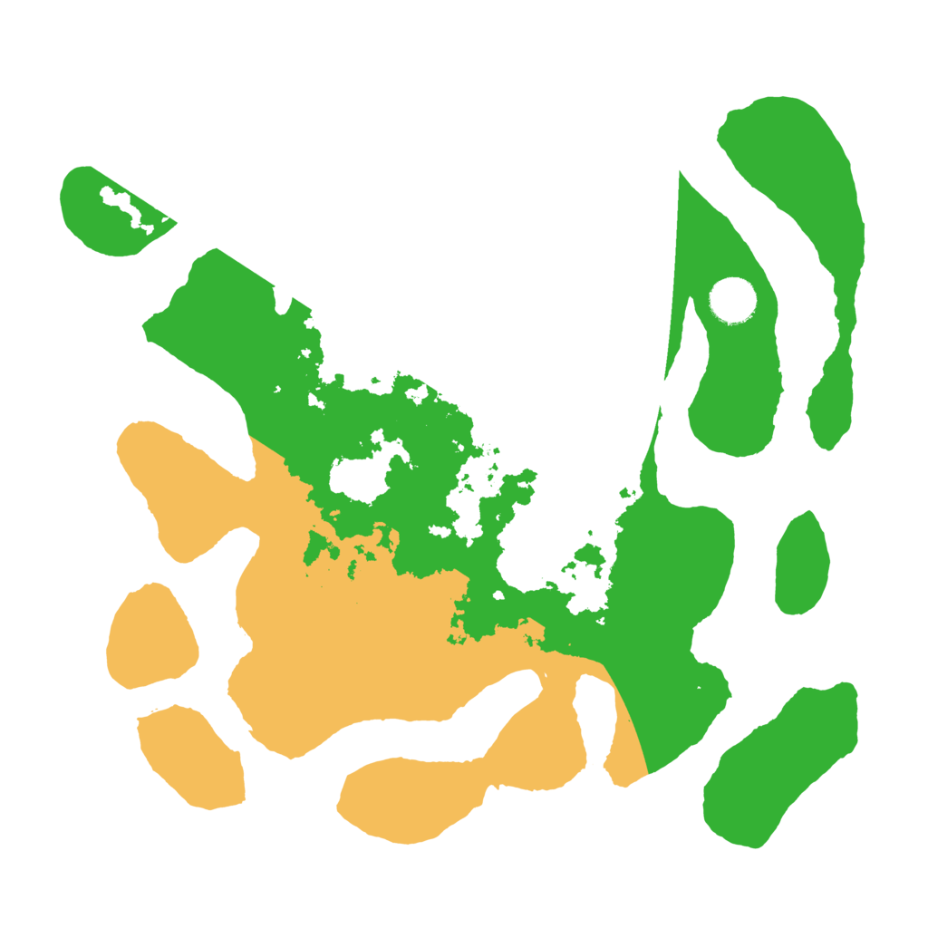 Biome Rust Map: Barren, Size: 3500, Seed: 1355265