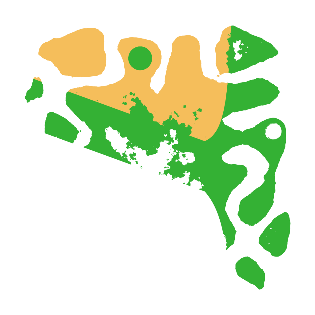 Biome Rust Map: Barren, Size: 3500, Seed: 3547822