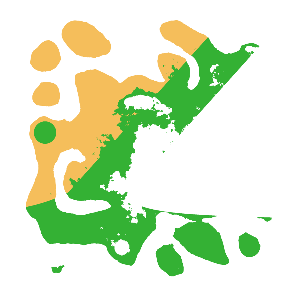 Biome Rust Map: Barren, Size: 3500, Seed: 1311447