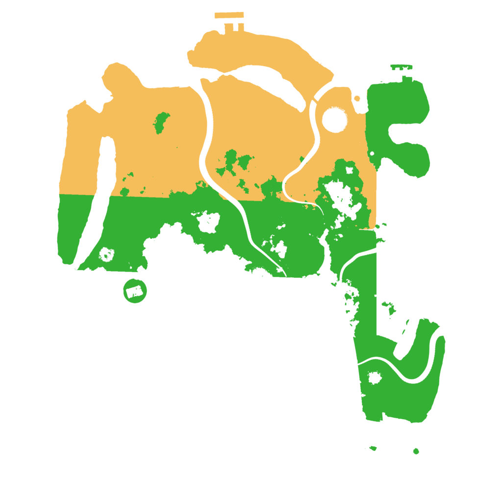 Biome Rust Map: Procedural Map, Size: 3500, Seed: 3139946