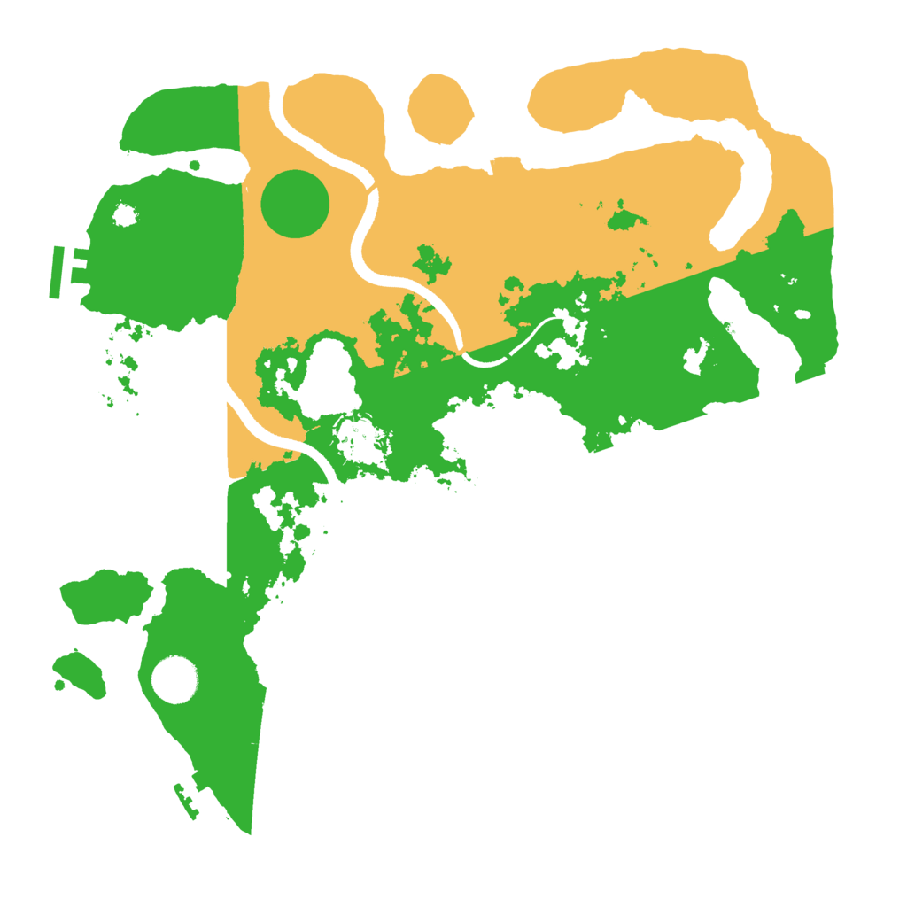 Biome Rust Map: Procedural Map, Size: 3500, Seed: 4225808