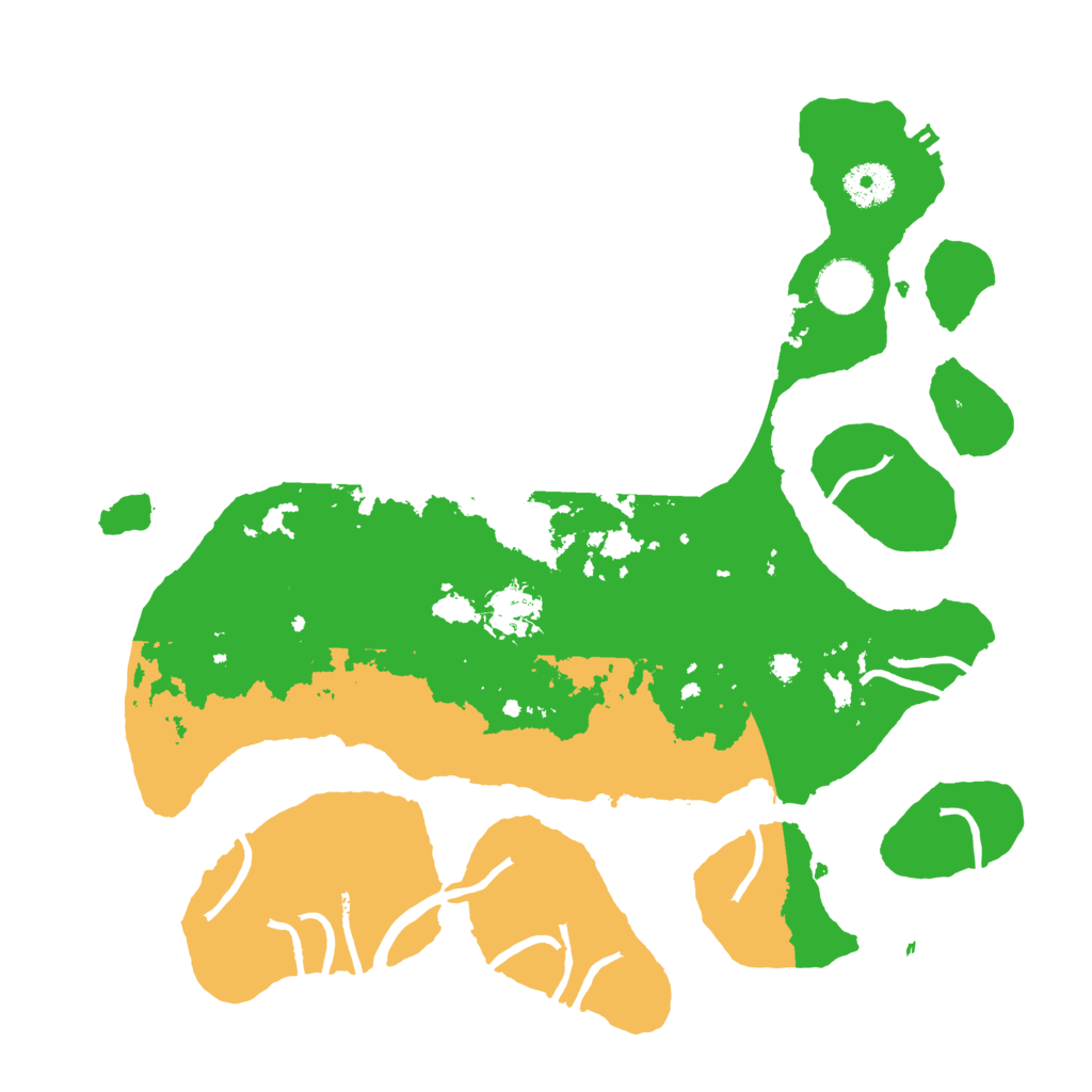 Biome Rust Map: Procedural Map, Size: 3500, Seed: 181766