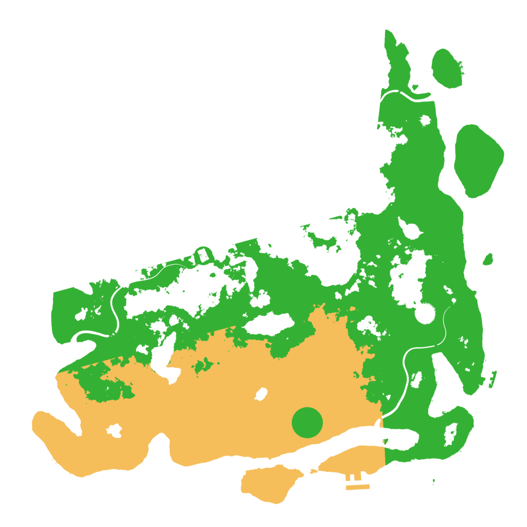 Biome Rust Map: Procedural Map, Size: 4500, Seed: 6054352