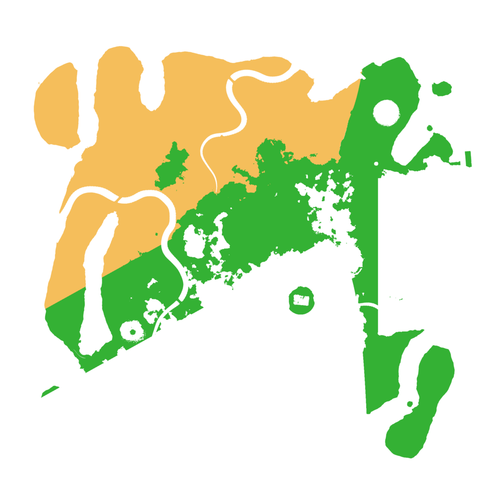 Biome Rust Map: Procedural Map, Size: 3500, Seed: 61425170