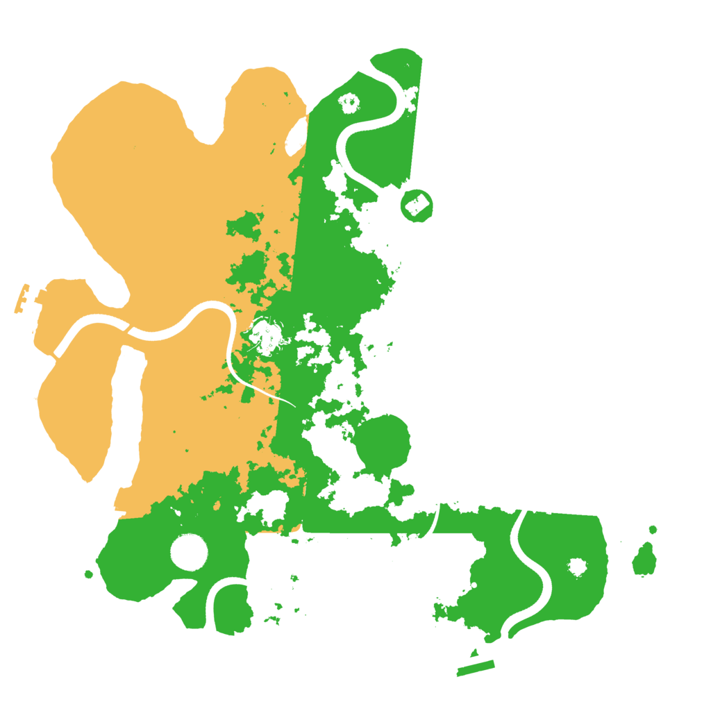 Biome Rust Map: Procedural Map, Size: 3500, Seed: 611208