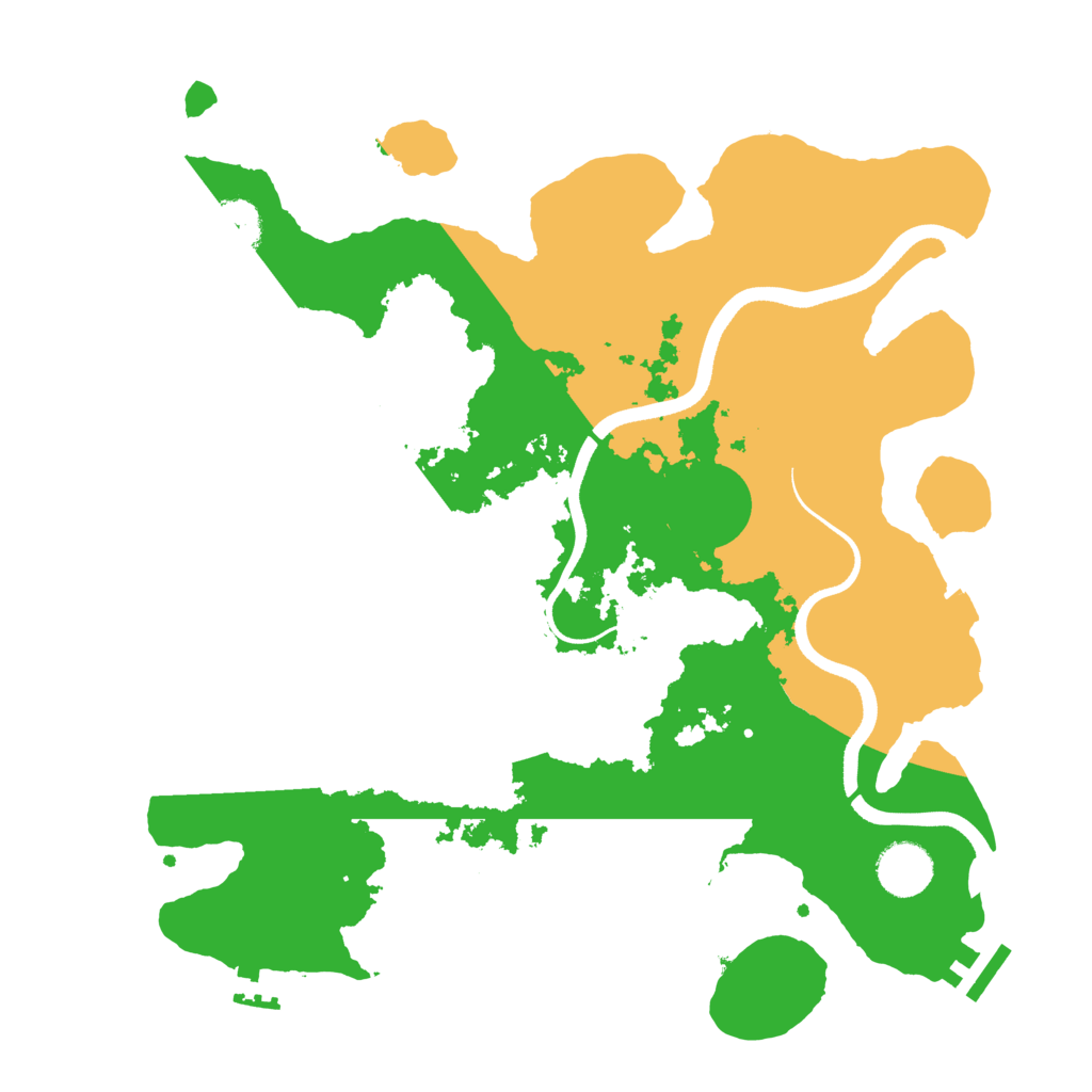 Biome Rust Map: Procedural Map, Size: 3500, Seed: 448496