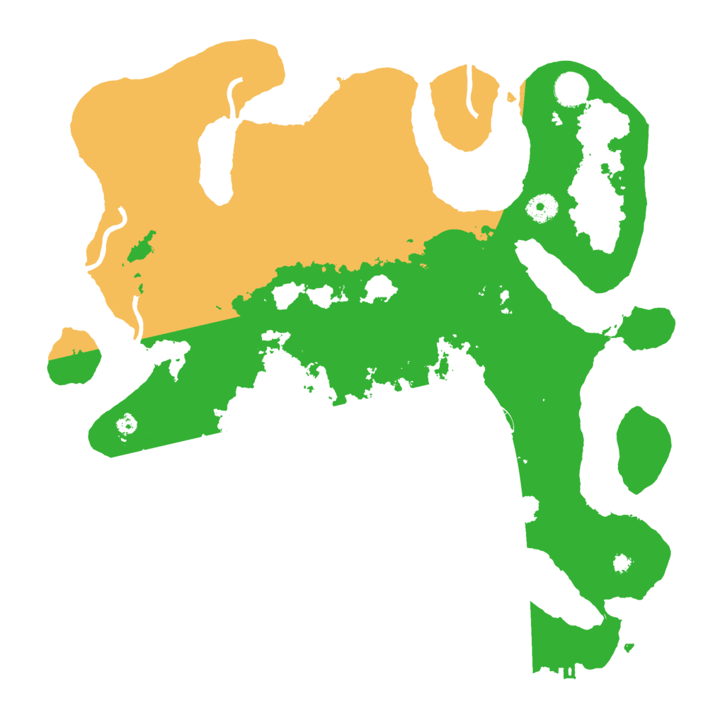 Biome Rust Map: Procedural Map, Size: 3700, Seed: 15151325