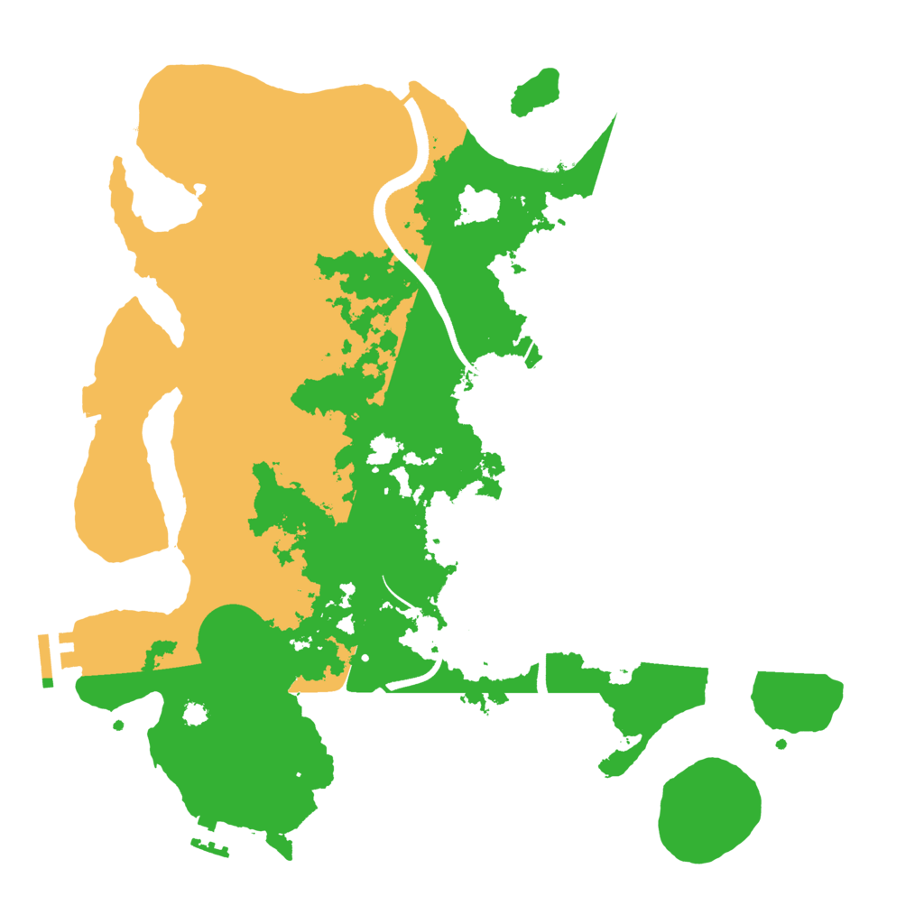 Biome Rust Map: Procedural Map, Size: 3500, Seed: 5018374