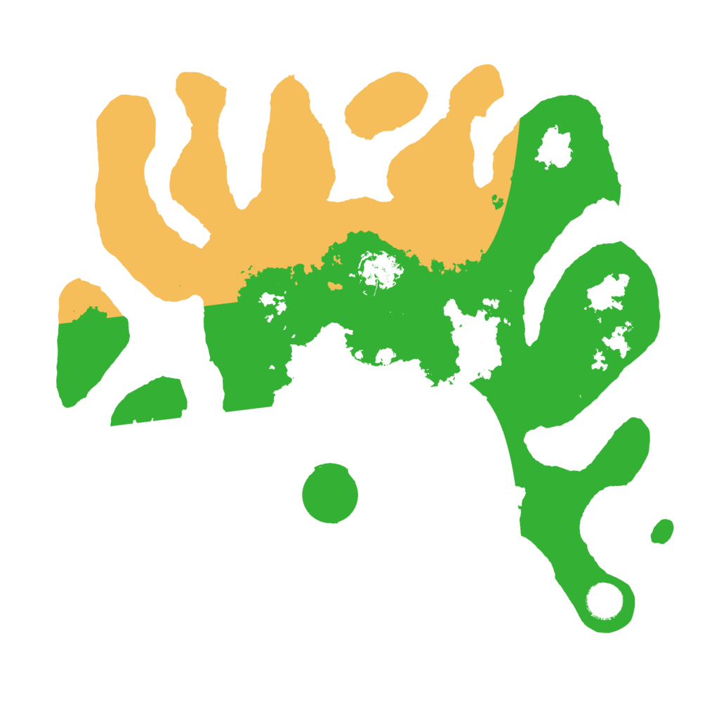 Biome Rust Map: Barren, Size: 3500, Seed: 265601