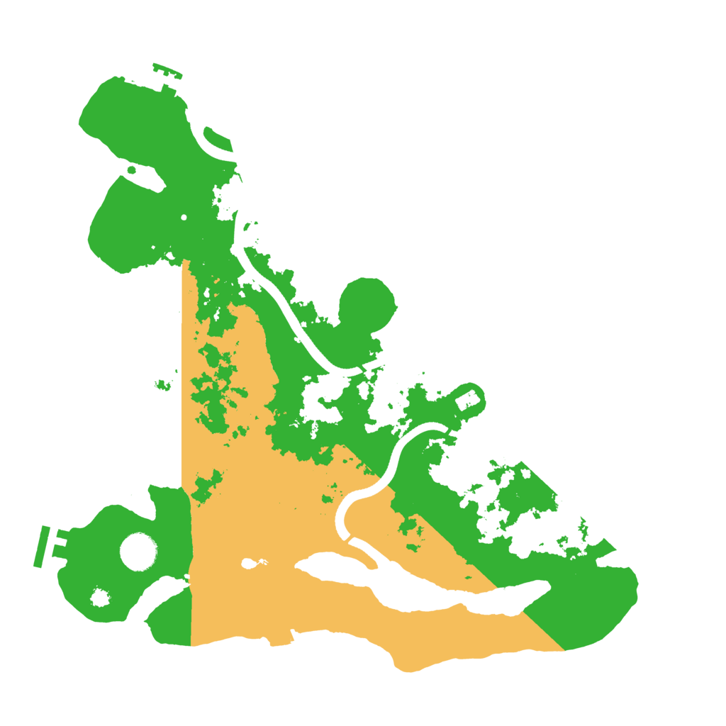 Biome Rust Map: Procedural Map, Size: 3500, Seed: 16843416